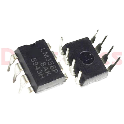 LM358 Dual Operational Amplifier IC (DIP-8 Package)