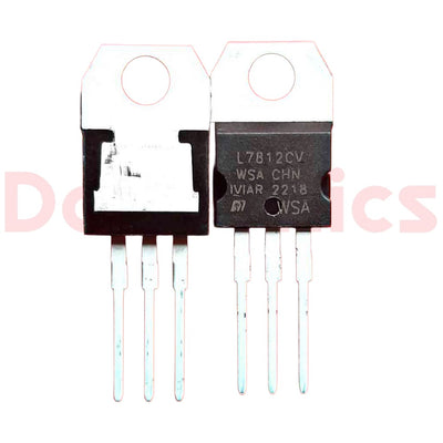 LM7812 12V 1.5A Voltage Regulator IC (TO-220 Package) for Arduino, Audio Amplifiers, Relays & Robotics Circuits