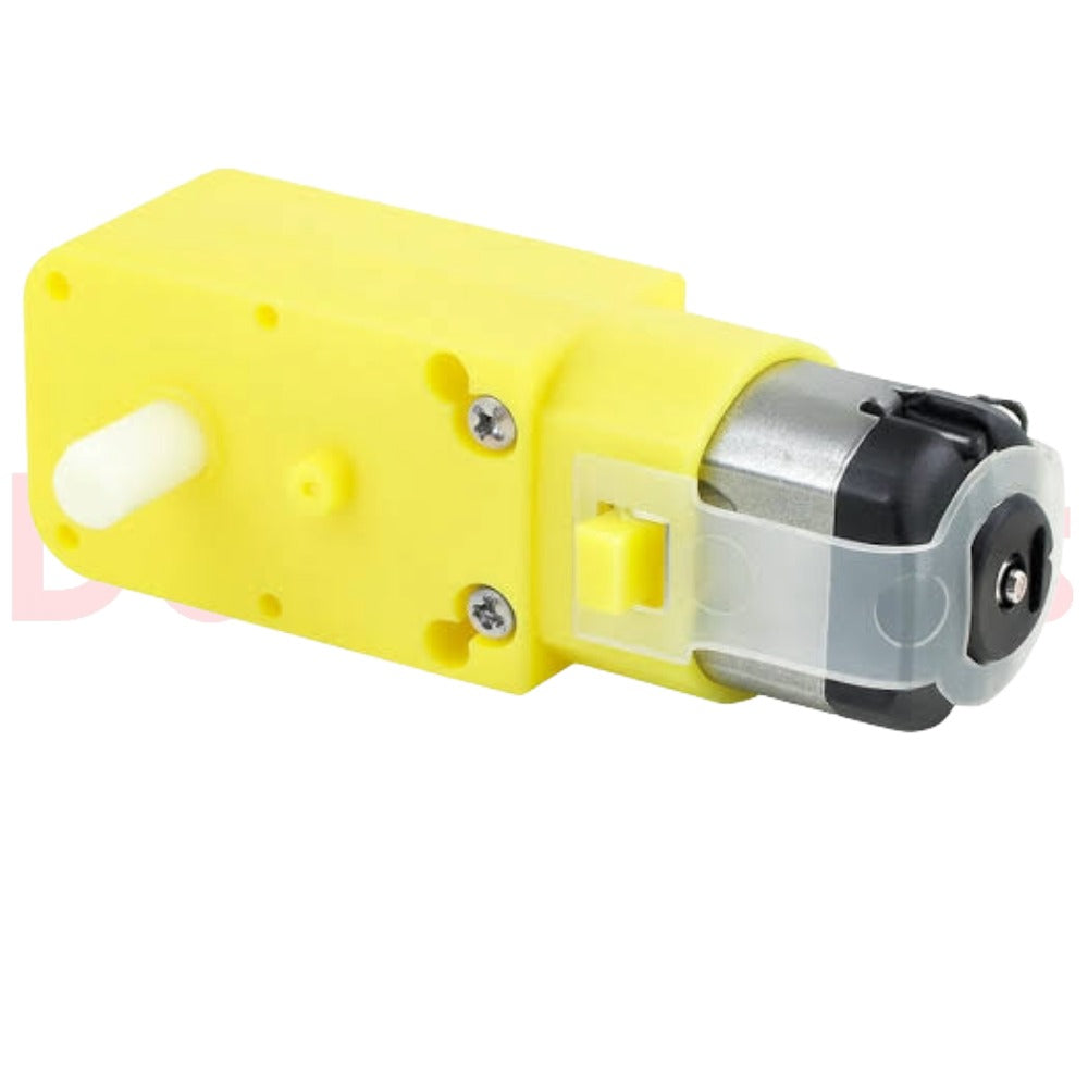 100 RPM Dual Shaft Straight BO Motor (3V–6V DC) for Robotics & DIY Smart Cars