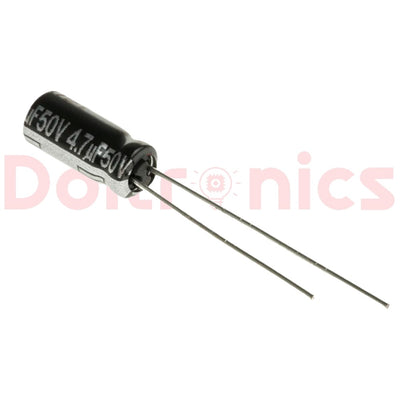 4.7uF 50V Radial Aluminum Electrolytic Capacitor