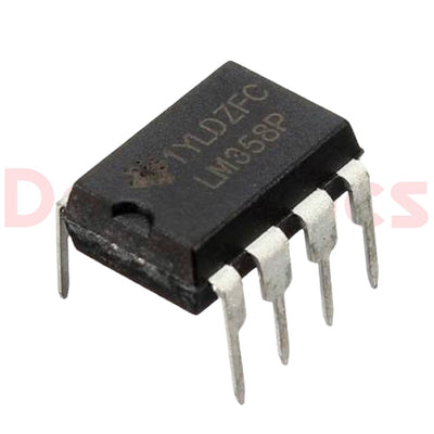 LM358 Dual Operational Amplifier IC (DIP-8 Package)